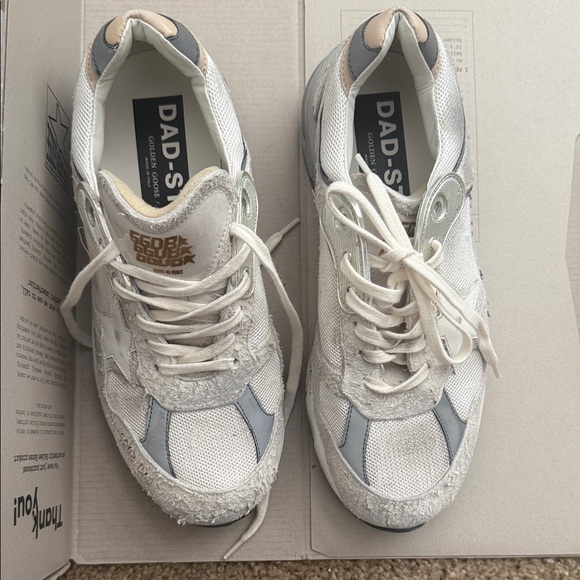 Golden Goose White and Gray Sneakers - Picture 1 of 7